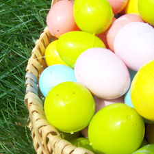easter, eggs, basket