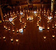 crystals, candles, labyrinth, energy, peaceful, meditation