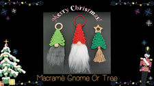 macrame, gnome, tree, Arts, Crafts, Workshop, LostArtsClub, Nanaimo, Home, Decoration, holiday, christmas