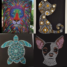 Dot Painted Animal, Arts, Crafts, Workshop, LostArtsClub, Nanaimo, Painting, Home, Decoration