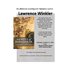 Author reading, Madagascar, Bandits, Winkler