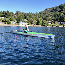 Rowing, coastal rowing, water sport, beach, Maple Bay, paddling