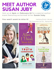Susan Juby, author, author event, author talk, fiction, YA, literature, writer