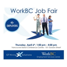 Job, job fair, work, opportunities, employers, hiring, event, GT, GT Hiring Solutions, WorkBC, employment