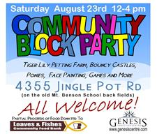 Community, block party, family, fun, event, free, kids, everyone