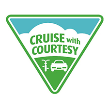 driving, cycling, riding, cruising, courtesy