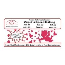 singles, singles events, speed dating, virtual events, Courtenay, Comox, Cumberland, Campbell River