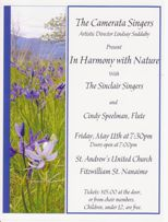 details of Spring concert 2018