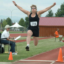 seniors, games, competition, track, field, jump, 