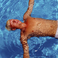 swim, lazy, pool, warm, sunny, relax