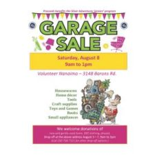 Volunteer Nanaimo Garage Sale