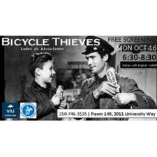   Free, Film, VIU, Cowichan, Duncan, Bicycle Thieves, Ladri di biciclette