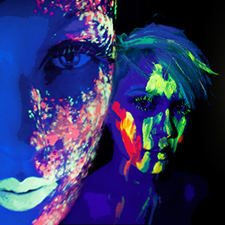 Dj, full moon, Thailand, party, music, blacklights, bucket, special, body paint, victoria