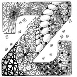 art, art class, art classes, classes, Zentangle, tangle, doodle, creativity, zen, stress relief, mixed media, journal, journaling, scrapbook, scrapbooking