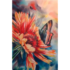 vivid watercolour art, vivid colours, classes. teach