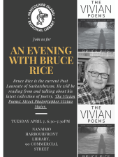 Bruce Rice, poetry, poet, author, author event, author talk, author reading
