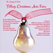 Village Christmas Arts Faire, VCCF, Ted Jolda, Del Mark, Wendy maurer, larry aguilar,  lucinda hepting, armondos dos santos, qualicum beach event, red cod forge, crossed heart forge, glass blowers, free admission, free event, roy hancliff, dave kasprick, deb kasprick, 