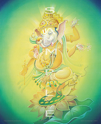 ganesh, yoga, exibition, painting, sacred art, yoga