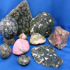 rhodonite, flowerstone, dallasite