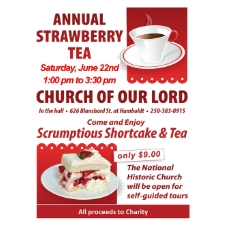 Strawberry Tea 2019, church of our lord
