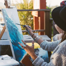 tofino, bc, art workshop, painting workshop, professional artist, ultramarine art supply