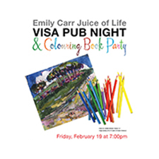 art, painting, writing, colouring, drawing, Emily Carr, beer, wine, pub