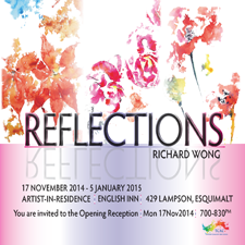 richard wong, art exhibit, art event, workshop, chinese brush, watercolour, window painting, arts breakfast