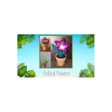 Felted Flowers, Arts, Crafts, Workshop, LostArtsClub, Nanaimo, Felt, Home, Decoration