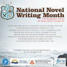 Nanaimo, VIRL, VIRL NANAIMO, Writing, NaNoWriMo, Rachel McMillen, writers nanimo, library, vancouver island, free
