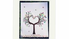 painting, mixed media, gemstone, comox valley, lost arts club, art, nanaimo, workshop
