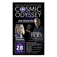 Space, classical music. organ music, Bob McDonald, Jenny Vincent, Saturn, Jupiter, universe, stars,