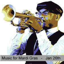 Music, Concert, VCM, Mardi Gras, VCM Presents, Alix Goolden Hall, Live Music, Dixieland, Jazz, Ragtime, January, Fun, Family, Gershwin, 