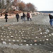 labyrinth,beach
