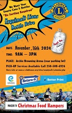 Bottle Drive, Esquimalt Lions
