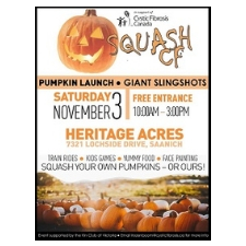 cystic fibrosis, charity, pumpkin, slingshot, halloween, family, games, train rides