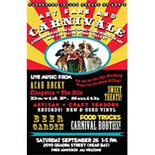art, music, food, drinks, vendors, magic
