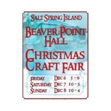 Christmas Craft Fair, Saltspring, Beaver Point Hall,