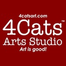 4cats, 4 cats, art, studio, art studio, children, kids, parents, evening, event, painting, Duncan,