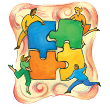 Fit the pieces of the puzzle together with the power of colours!