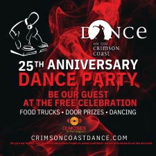 Crimson Coast Anniversary Dance Party Poster