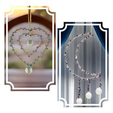 Gemstone Hearts, Moon Suncatcher, Crafts, LostArtsClub