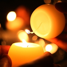 hospice, candles, candle lighting, lights, Victoria Hospice, remembrance, ceremony