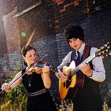 qristina & quinn bachand, celtic, fiddle, guitar, folk, traditional, concert, cd release