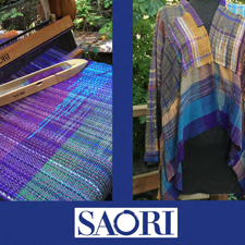 saori, saori weaving, weaving, art exhibit, gift sale,