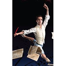 Matthew Cluff as Amadeus, Ballet Victoria
