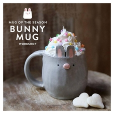 mug, clay, bunny mug, 4Cats Nanaimo