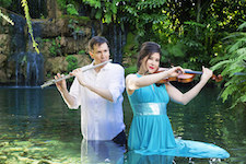 concert, music, Cletic, classical, violin, flute, Tofino, Clayoquot, Shawn Wyckoff, Maria Millar, 