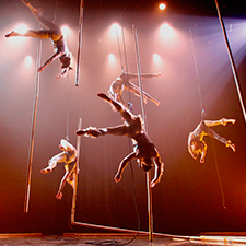 aerial, dance, performance, Chinese, crossing, mountains, seas,