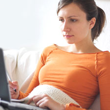 computer, laptop, search, read, snuggle, orange, preview, watch, e-learn