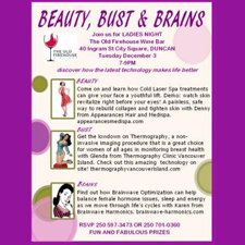 event poster, attend, beauty, bust, brains